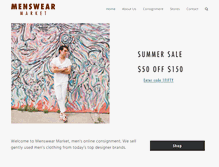Tablet Screenshot of menswear-market.com